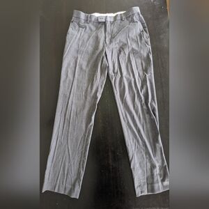 Alan Flusser Men’s Grey Dress Pants – Size 34x32 – Stretch Comfort Blend